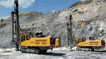 Foreuse fond de trou JK810-3 dans un projet en Serbie